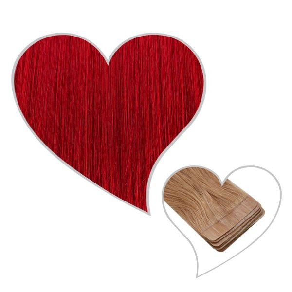 10 Tape-Extensions 45cm -rot