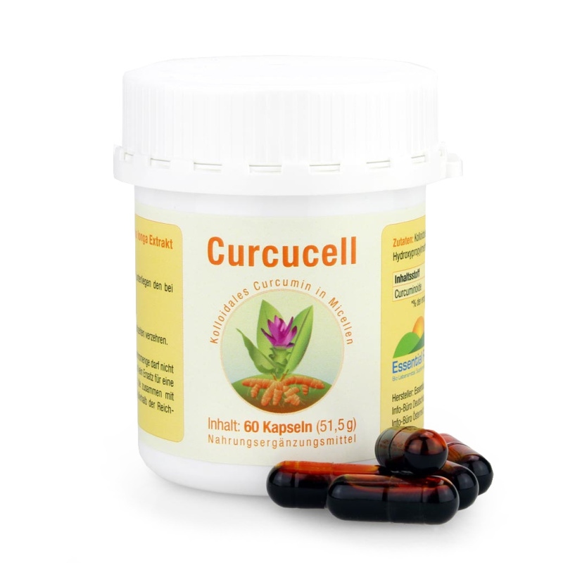 Curcucell - Micelliertes Kurkuma-Extrakt- besonders hohe Bioverfügbarkeit- 60 Kapseln unter Kurkuma