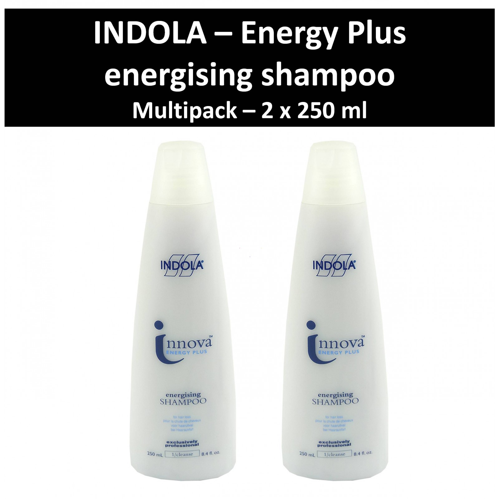 Indola - Innova Energy Plus - energising Shampoo - Haar Pflege Wäsche 2x250 ml unter Haarpflege >> Shampoos