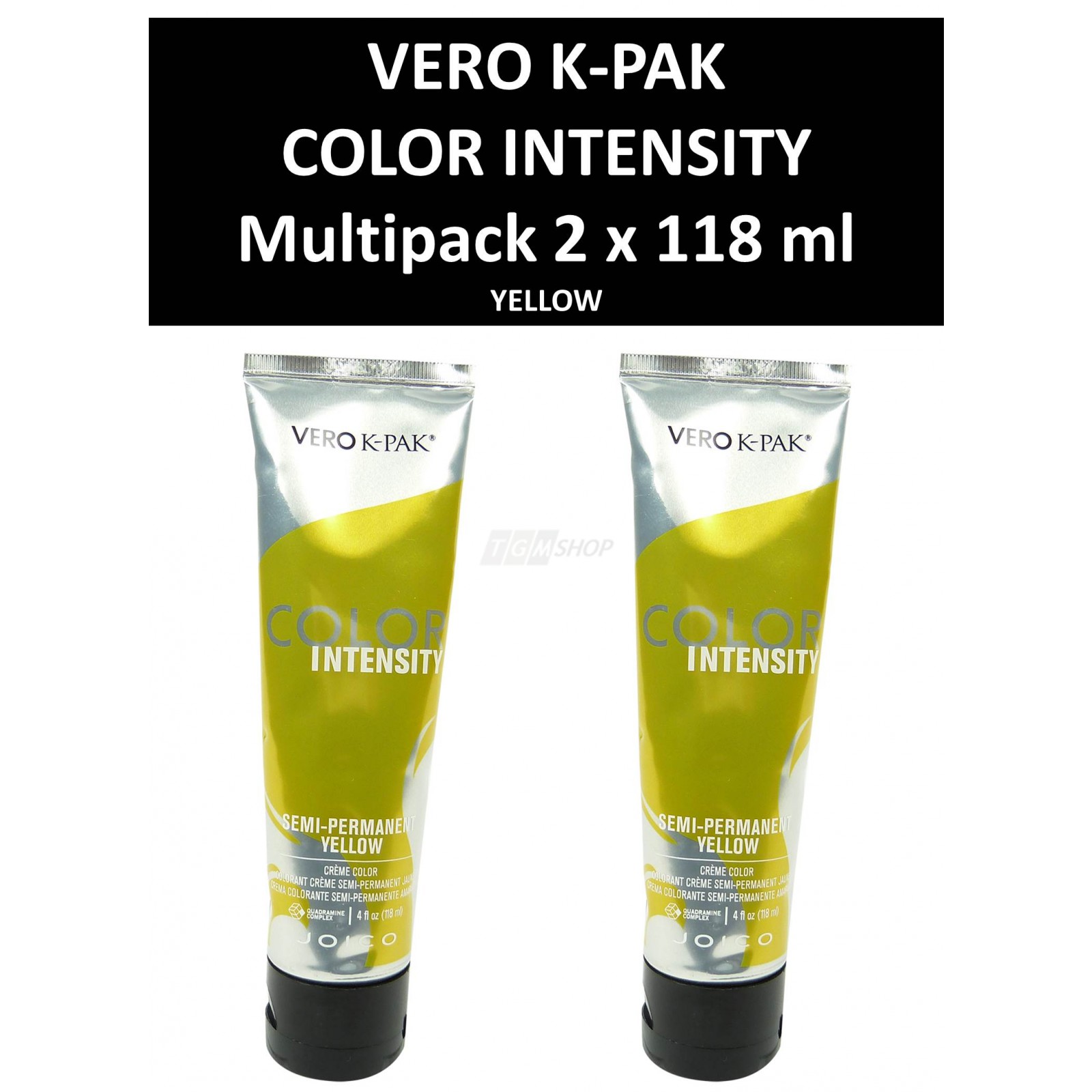 Joico Vero K-PAK Color Intensity Semi Permanent Color YELLOW Haarfarbe 2x118ml