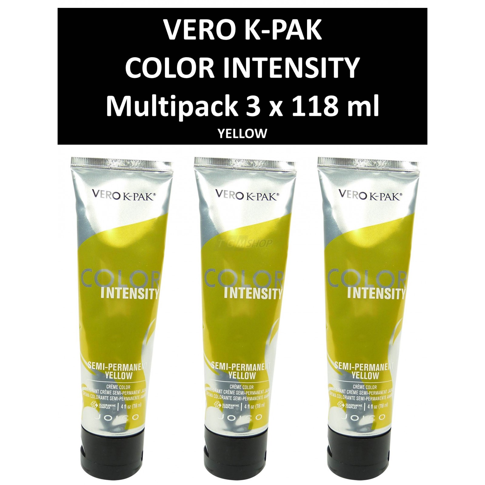 Joico Vero K-PAK Color Intensity Semi Permanent Color YELLOW Haarfarbe 3x118ml unter Haarpflege >> Colorationen